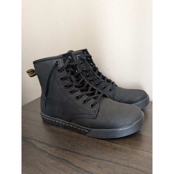 Dr. Martens Airwair Sheridan AW004 Matte Casual Black Combat Boots Sz 6 Womens - Picture 4 of 9